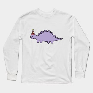 cute stegosaurus dinosaur design Long Sleeve T-Shirt